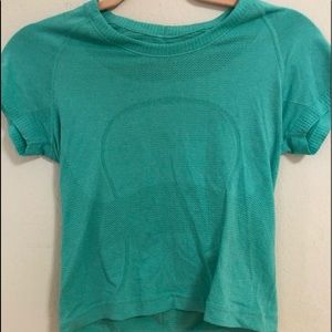 NEVER WORN Lulu lemon Swiftly shirt- teal